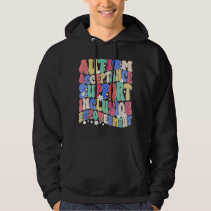 Autismus Akzeptanz Inklusion Unterstützung Ermutig Hoodie