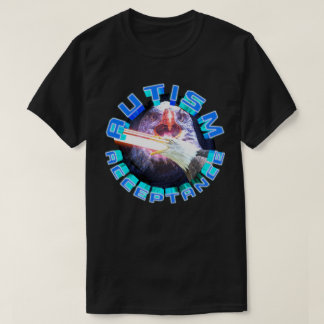 Autismus-Akzeptanz-Laser-Weltraum-Adler-Maximierun T-Shirt