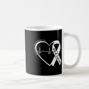 Autismus-Akzeptanz Rot Statt Herz-Bewusstsein Männ Kaffeetasse