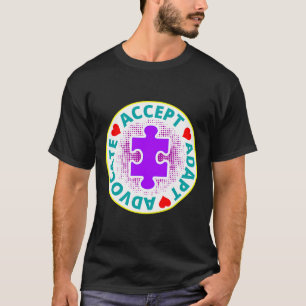 Autismus akzeptieren Adaptieren Advocate ein nette T-Shirt