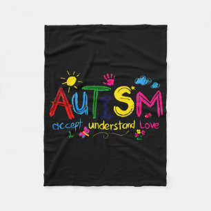 Autismus akzeptieren Liebe Autismus Bewusstsein Fleecedecke