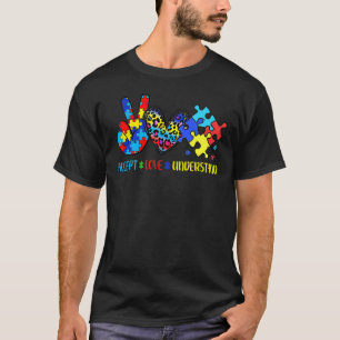 Autismus Akzeptieren Liebe verstehen Puzzleteile K T-Shirt