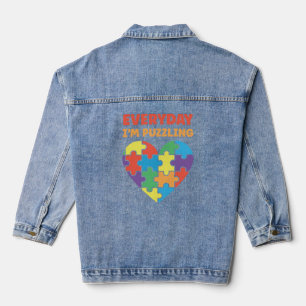 Autismus Alltag ich bin verwirrend autistische Bew Jeansjacke