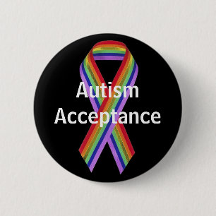 Autismus-Annahme-Knopf Button