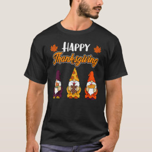 Autismus ASD Bewusstsein Puzzle Gnom Herbst Dankfe T-Shirt