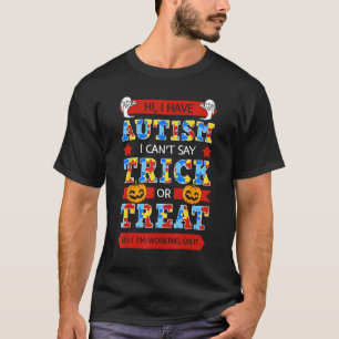 Autismus-ASD-Bewusstseins-Puzzleteile Halloween-St T-Shirt