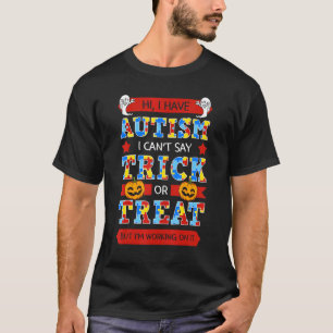 Autismus-Asd-Bewusstseins-Puzzleteile-Halloween-St T-Shirt