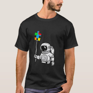 Autismus Astronaut Ballon Autismus-Bewusstsein T-Shirt