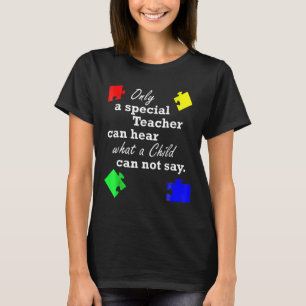 Autismus Aufklärung Frauen Lehrerin Special Edu T-Shirt
