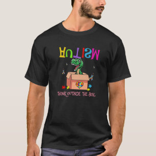 Autismus außerhalb der Box Dinosaurier Autismus Be T-Shirt