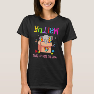 Autismus außerhalb der Box-Elefanten-Autismus-Bewu T-Shirt