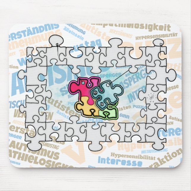 Autismus Autism  Mousepad (Vorne)
