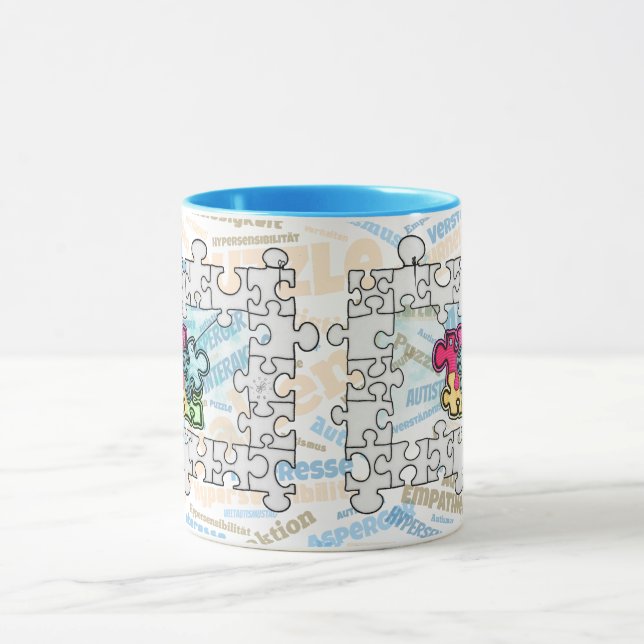 Autismus Autism  Tasse (Zentrum)