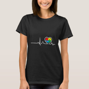 Autismus-Autismus-Bewusstsein-Puzzleteil Herzschla T-Shirt