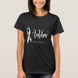 Autismus-Autismus-Bewusstseins-Schleife Puzzletei T-Shirt