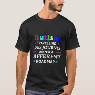 Autismus-Autismus Reisende Lebensreise Mit Einem A T-Shirt