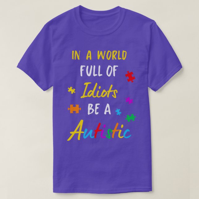 Autismus Autismus Sensibilisierung Tag der Autismu T-Shirt (Design vorne)