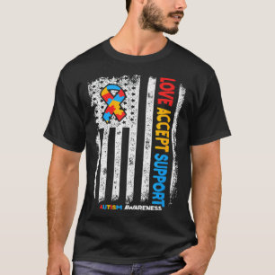 Autismus Autist Liebesakzeptanz Unterstützung Auti T-Shirt