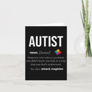 Autismus Autistic Asperger Syndrom Aspie Puzzle Au Karte