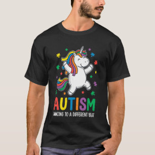 Autismus Autistisch Autist Einhorn tanzt zu einem T-Shirt