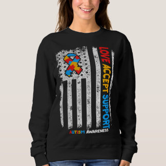 Autismus Autistische Liebe Akzeptieren Unterstützu Sweatshirt