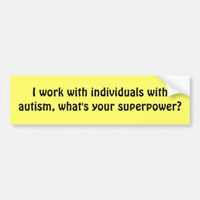 Autismus Autoaufkleber (Vorne)