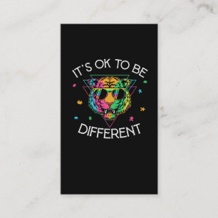 Autismus Awareness Boys Girls Tiger Autistische Ki Visitenkarte