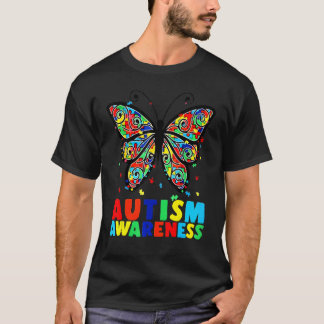 Autismus Awareness Butterfly Junge Kind Mädchen T-Shirt