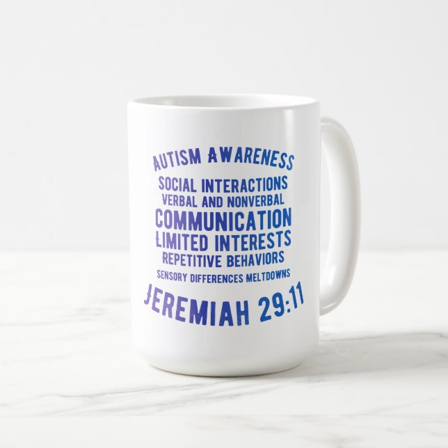 Autismus Awareness Classic Tasse (VorderseiteRechts)