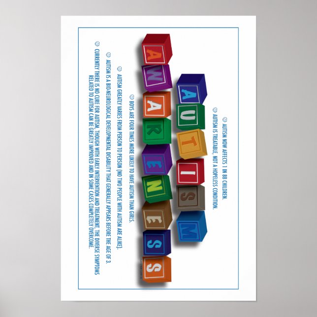 Autismus Awareness Poster (Vorne)