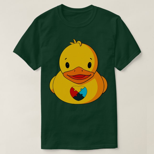 Autismus Awareness Rubber Duck T-Shirt (Design vorne)