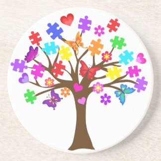 Autismus Awareness Tree Getränkeuntersetzer