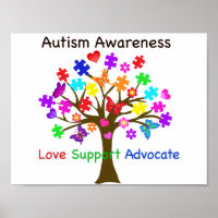 Autismus Awareness Tree