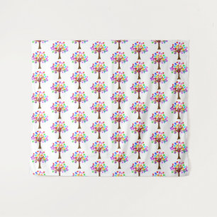 Autismus Awareness Tree Wandteppich