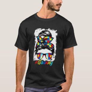 Autismus-Bandana für Damen, Mädchen und Frauen mit T-Shirt