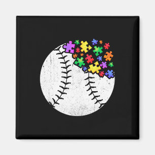 Autismus Baseball Puzzle Männer Frauen Kinder Auti Magnet