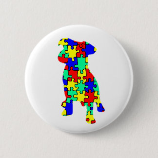 Autismus-Begleiter-Hundeknopf Button