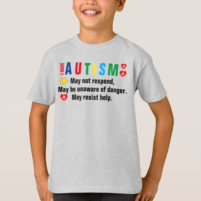 Autismus - Behalt oder kreiere Dein eigenes Kids-T T-Shirt (Vorderseite)