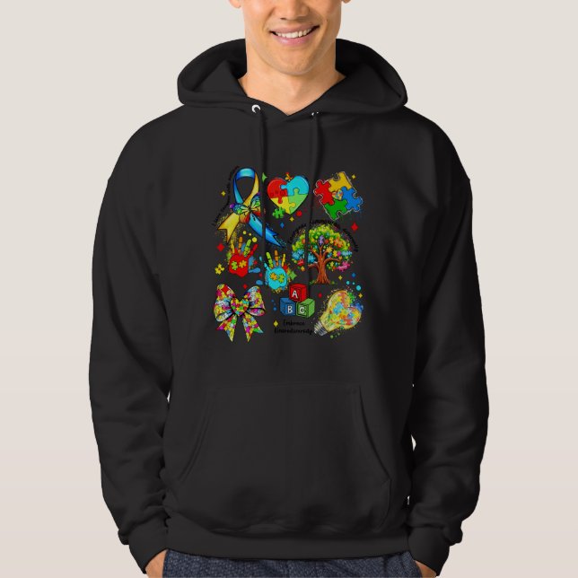 Autismus-Bewusstsein 11-0 Hoodie (Vorderseite)