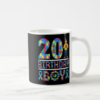 Autismus-Bewusstsein 20. Geburtstag Junge Puzzlete Kaffeetasse