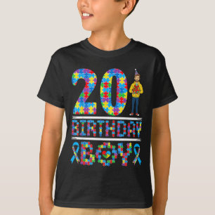 Autismus-Bewusstsein 20. Geburtstag Junge Puzzlete T-Shirt