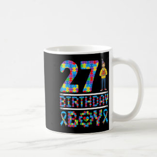 Autismus-Bewusstsein 27. Geburtstag Junge Puzzlete Kaffeetasse