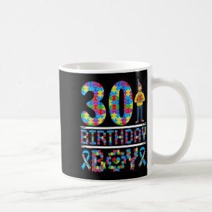 Autismus-Bewusstsein 30. Geburtstag Junge Puzzlete Kaffeetasse