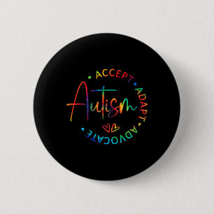 Autismus Bewusstsein Akzeptanz Adapt Advocate Auti Button
