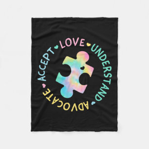 Autismus Bewusstsein Akzeptanz Adapt Advocate Auti Fleecedecke