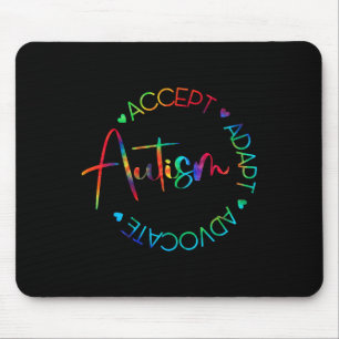 Autismus Bewusstsein Akzeptanz Adapt Advocate Auti Mousepad