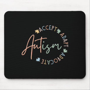 Autismus Bewusstsein Akzeptanz Adapt Advocate Auti Mousepad
