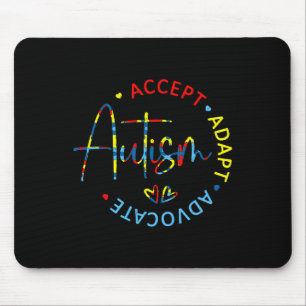 Autismus Bewusstsein Akzeptanz Adapt Advocate Auti Mousepad