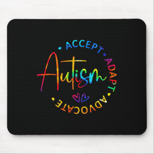 Autismus Bewusstsein Akzeptanz Adapt Advocate Auti Mousepad