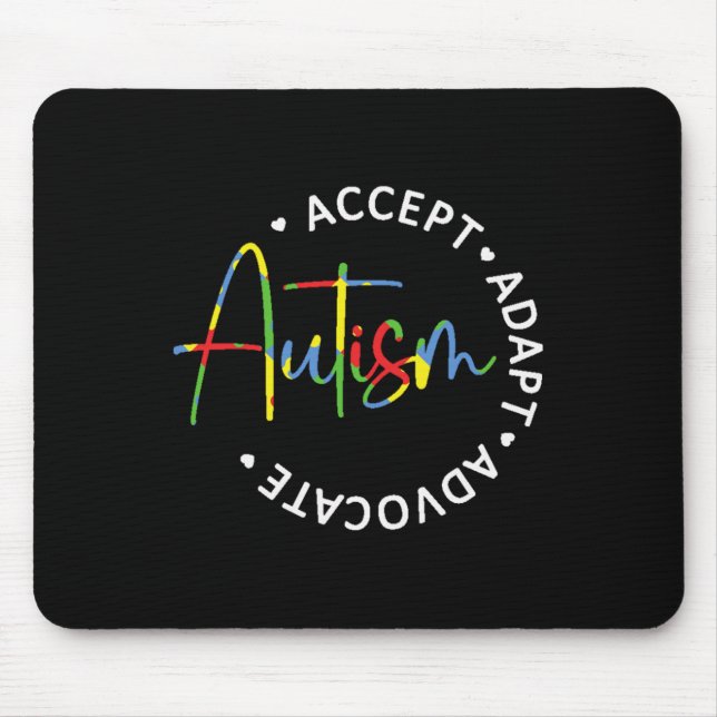 Autismus Bewusstsein Akzeptanz Adaption Advocate L Mousepad (Vorne)